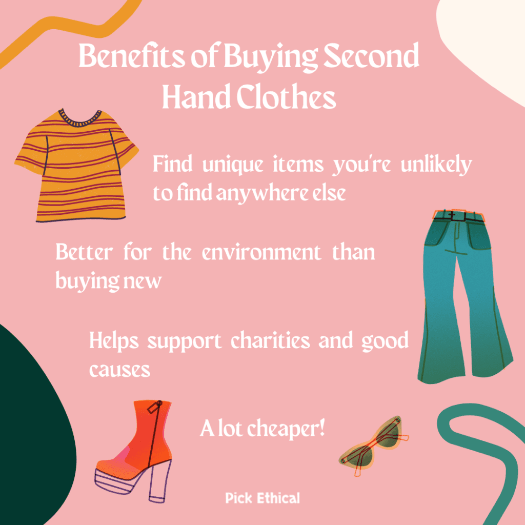 What are the benefits of second-hand clothes?